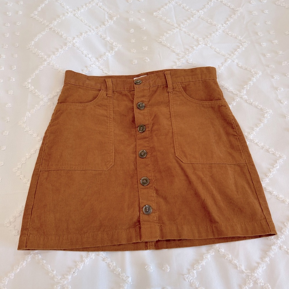 Corduroy Mini Skirt